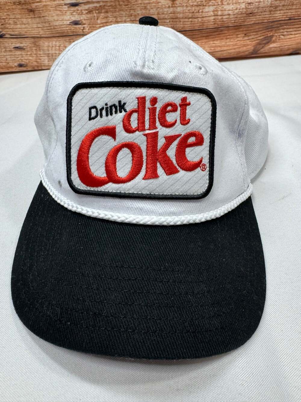 Coca-Cola Snapback Trucker Hat White Black Mens 2026 Vintage Style